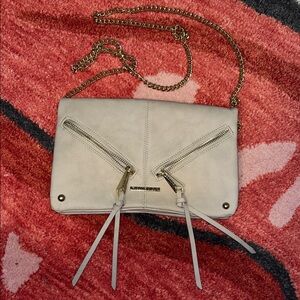Rampage Off-White Crossbody Bag with Gold Chain NWOT